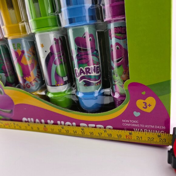 HIT Entertainment Limited Barney 5 Pieces Jumbo Chalk Holders for Kids NEW - Picture 6 of 6